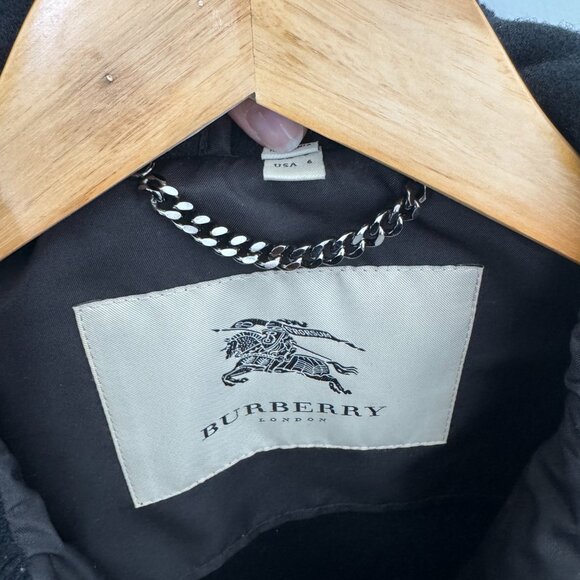 Burberry London Wool Coat - Black - Picture 3 of 5